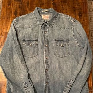 Lucky Brand Denim Shirt/Jacket - Large